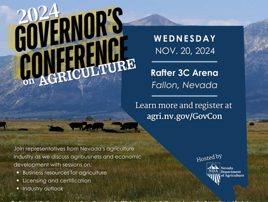 Governor’s Conference on Agriculture Nov 20 in Fallon