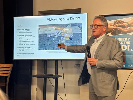 Mark IV updates Chamber members on Victory project