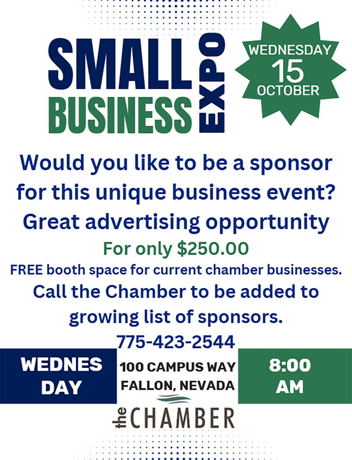 Fallon Chamber Hosts Business Expo Oct. 15