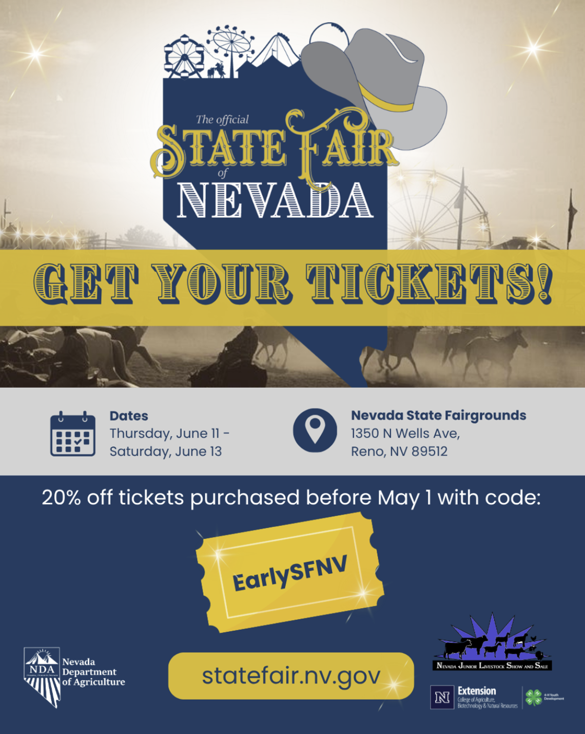 Official State Fair of Nevada Tickets Available Now