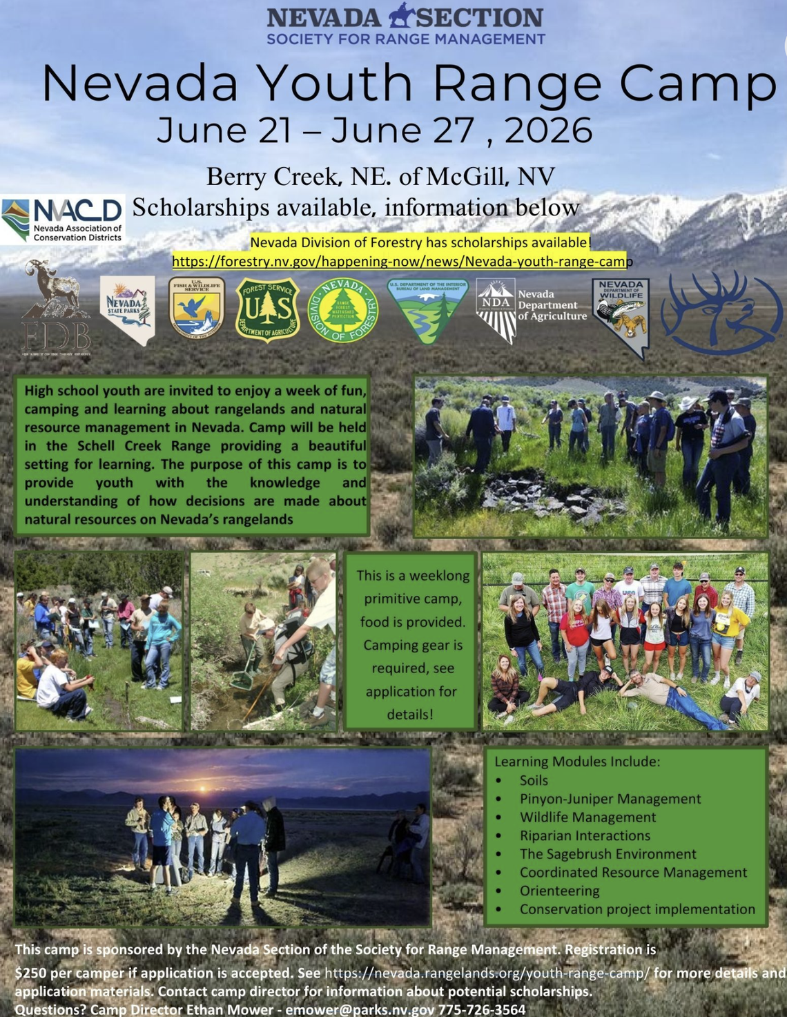 Nevada Youth Range Camp